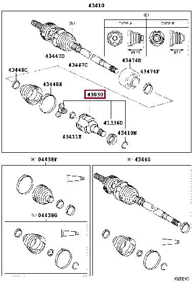 Toyota 43040-0D010 GELENKWELLE 430400D010 430400D010 Toyota GELENKWELLE