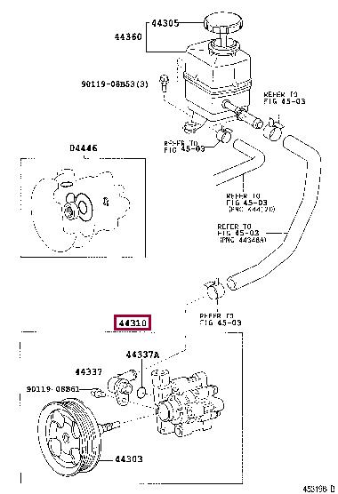 Toyota 44310-60390 Hydraulic Pump, steering system 4431060390 4431060390 Toyota Hydraulic Pump, steering system