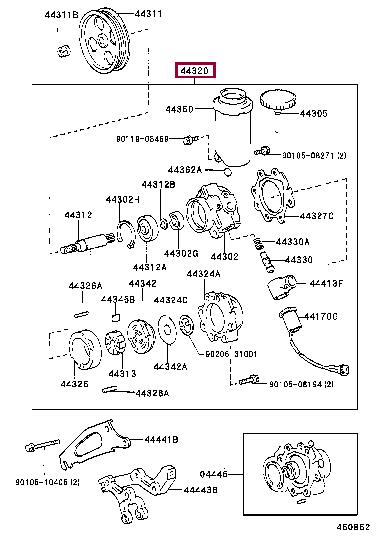 Toyota 44320-30580 Auto part 4432030580 4432030580 Toyota Auto part