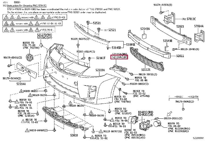 5211647041 Toyota Bracket bumper