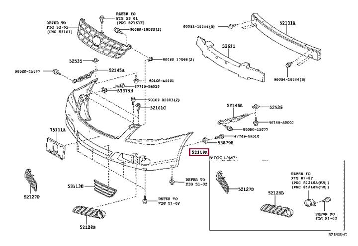 Buy Toyota 52119-07904 at a low price in United Arab Emirates!