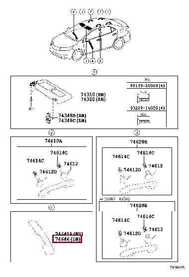 7464602220C1 Toyota Handle