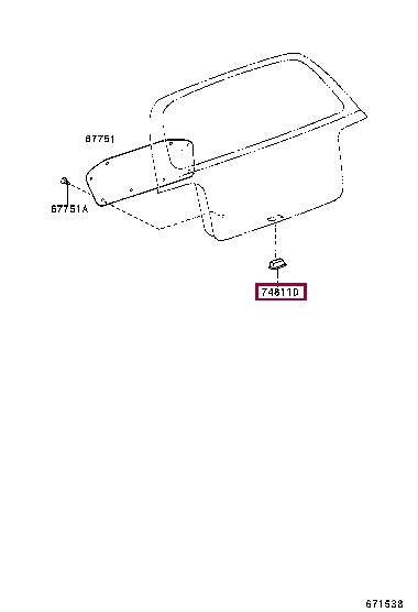Handle-assist Toyota 74811-0D010-C0