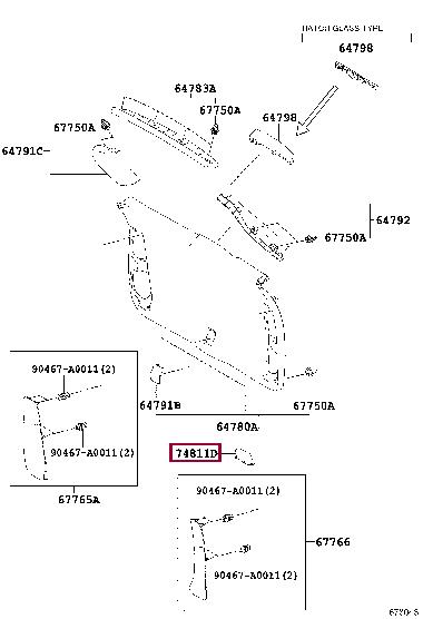 Handle-assist Toyota 74811-0E010-C0
