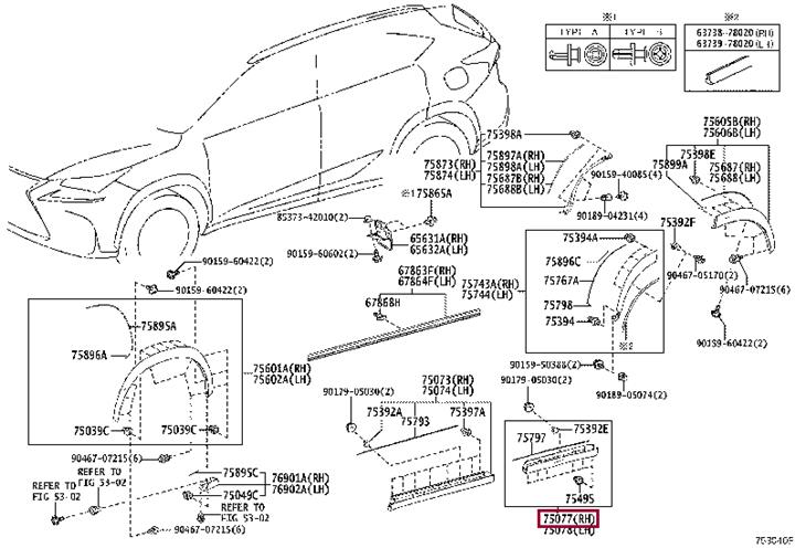 7507778010 Toyota Molding