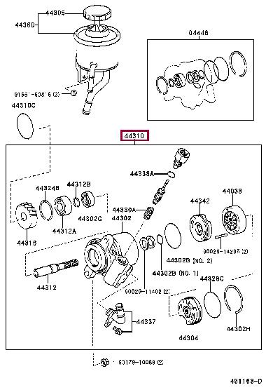 Toyota 44310-60420 Hydraulic Pump, steering system 4431060420