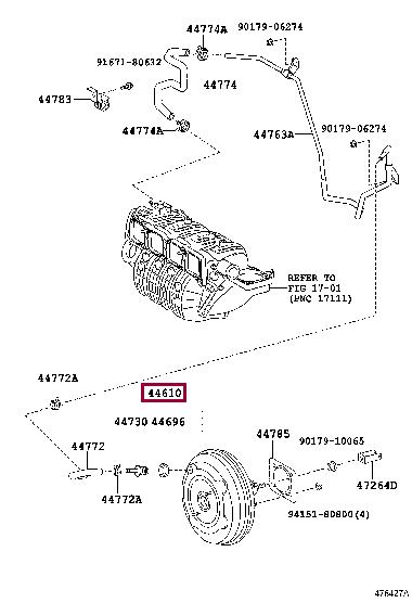 Toyota 44610-33A10 Brake booster 4461033A10