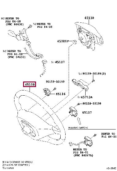 4510042160B0 Toyota Steering Wheel