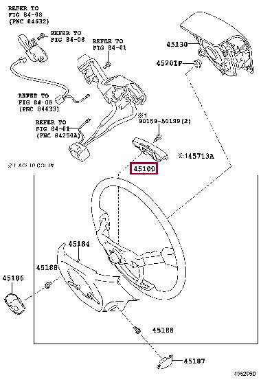 4510048440C0 Toyota Steering Wheel