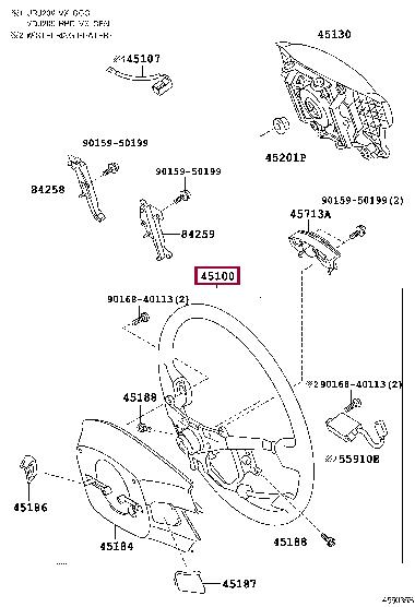 4510060600C0 Toyota Steering Wheel