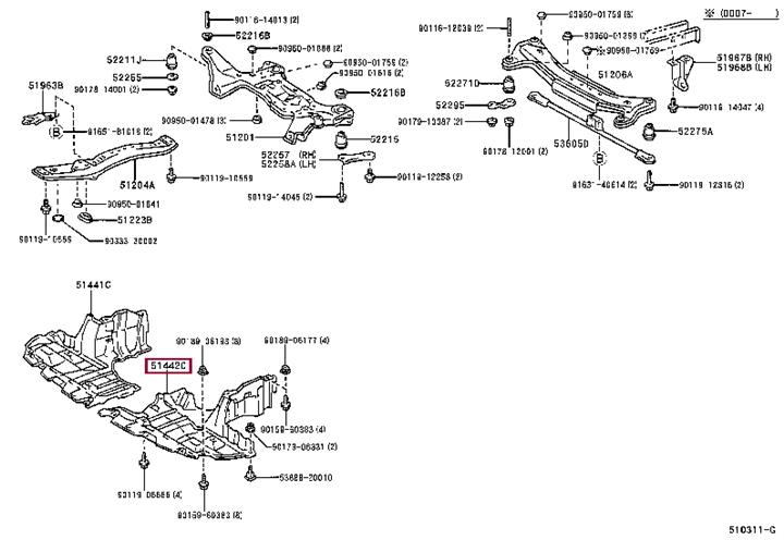 5144205040 Toyota Engine protection
