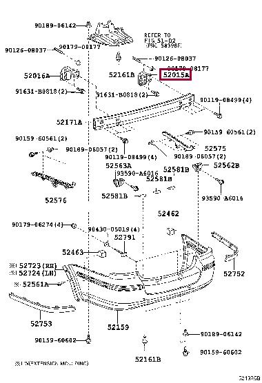 5201505010 Toyota ARM SUB-ASSY, RR BUM