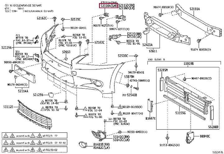5211630090 Toyota Bracket bumper