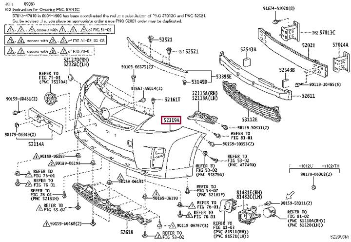 5211947931 Toyota Front bumper