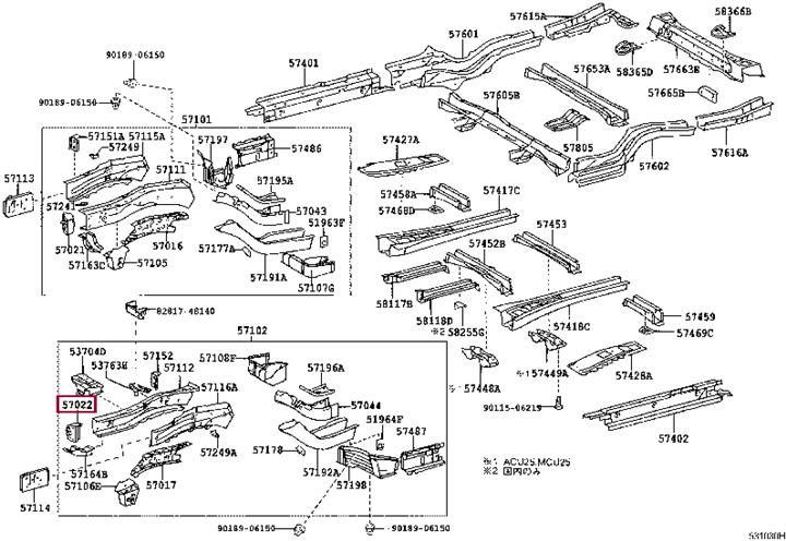 5702248013 Toyota Bracket bumper