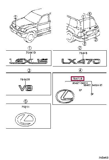 7543124010 Toyota Auto part