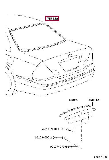 7557133070 Toyota Auto part