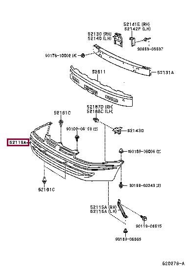 Buy Toyota 52119-02903 at a low price in United Arab Emirates!