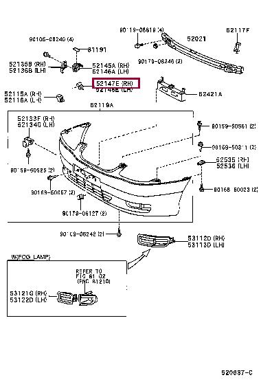 5214720200 Toyota Clip