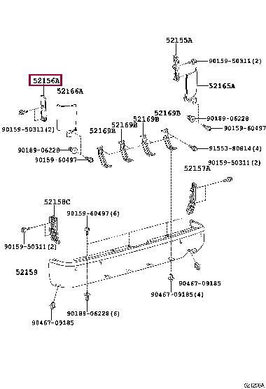 5215626010 Toyota Holder, dryer