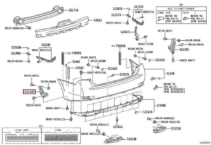 5215630080 Toyota Bracket bumper