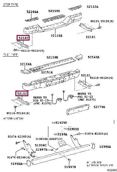 521820K040 Toyota Bracket bumper