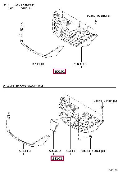 Buy Toyota 53101-08070 at a low price in United Arab Emirates!