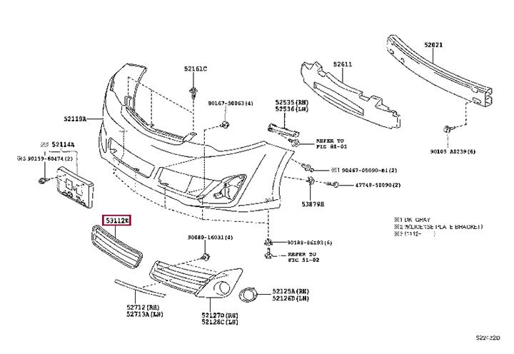 Buy Toyota 53112-06210 at a low price in United Arab Emirates!