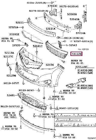 Buy Toyota 53112-52260 at a low price in United Arab Emirates!