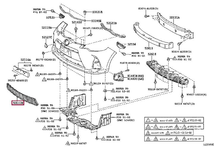 Buy Toyota 53112-52370 at a low price in United Arab Emirates!