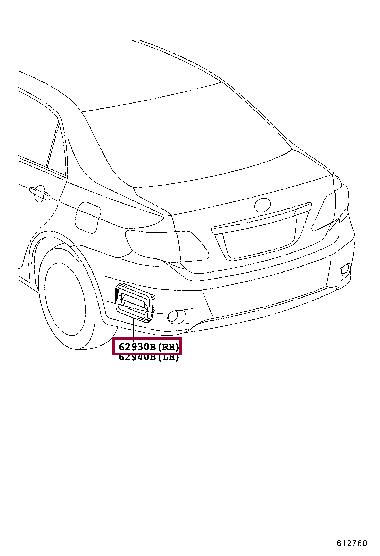 6294033050 Toyota Grille bumper