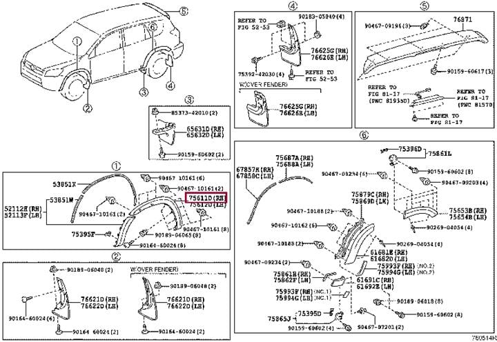 Toyota 75611-42090-B2 MOULDING, FR FENDER, 7561142090B2 7561142090B2 Toyota MOULDING, FR FENDER,