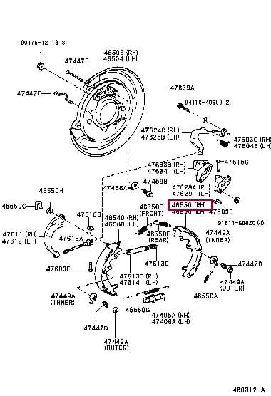 Buy Toyota 46550-60070 at a low price in United Arab Emirates!