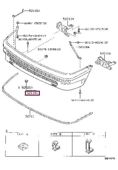 521191A370 Toyota Front bumper