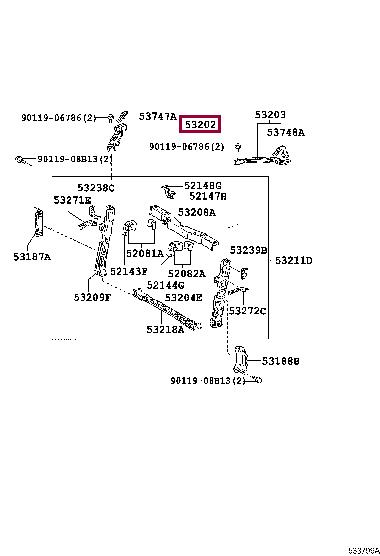 Buy Toyota 53202-47020 at a low price in United Arab Emirates!