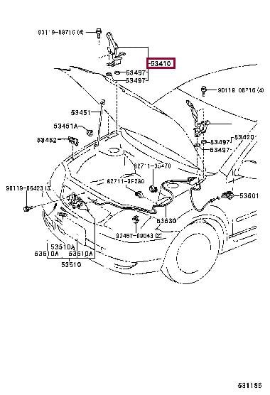 Buy Toyota 53410-12410 at a low price in United Arab Emirates!
