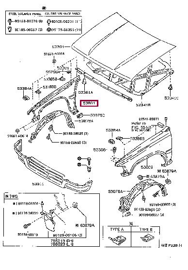 5381189208 Toyota Wing