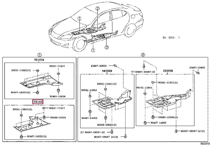 5816653021 Toyota Crankcase protection