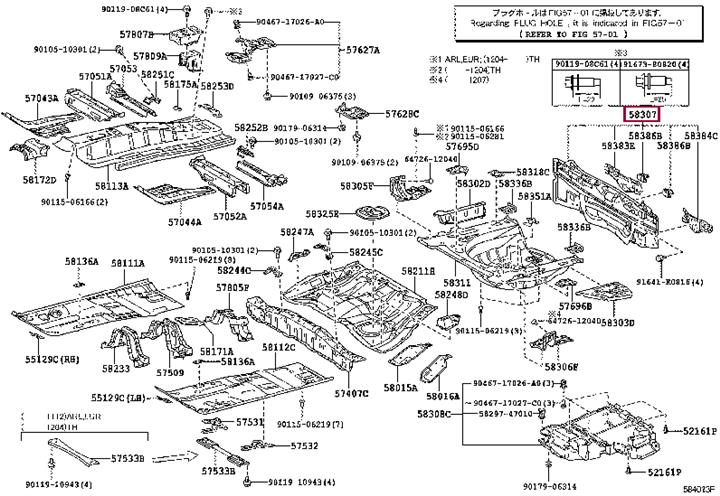 5830747060 Toyota PANEL SUB-ASSY, BODY