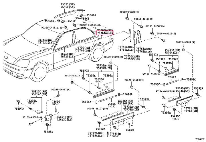 7576450010 Toyota Auto part