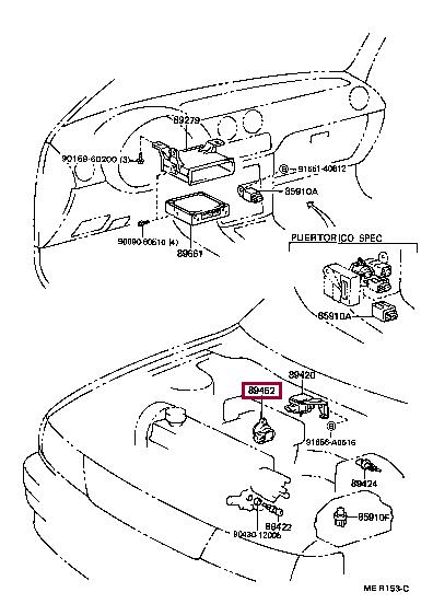 Toyota 89452-12040 Throttle position sensor 8945212040