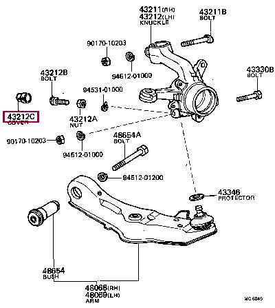 Buy Toyota 45619-14020 at a low price in United Arab Emirates!