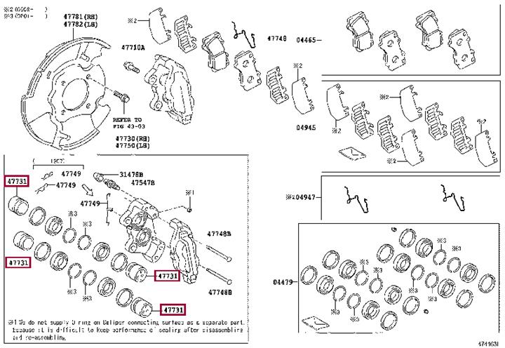 Toyota 47731-0C020 PISTION, DISC BRAKE 477310C020