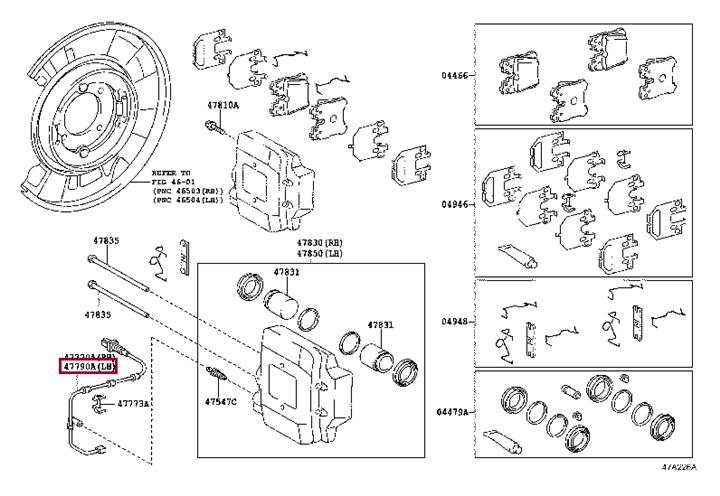 Toyota 47790-50060 WIRE ASSY PAD WEAR 4779050060 4779050060 Toyota WIRE ASSY PAD WEAR