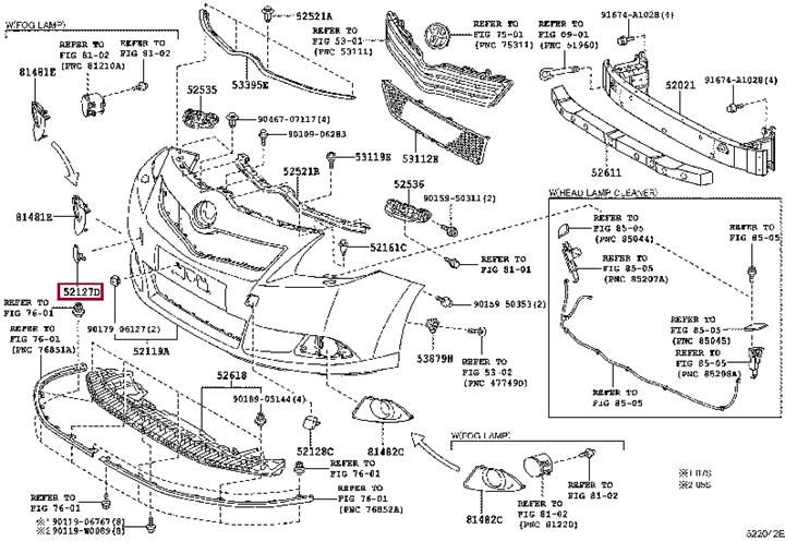 521270F900 Toyota Bumper cover
