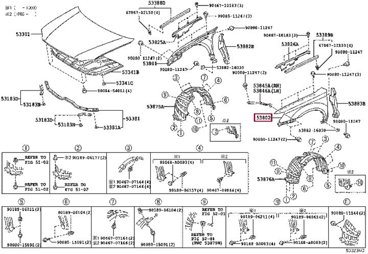 Buy Toyota 53812-AC050 at a low price in United Arab Emirates!
