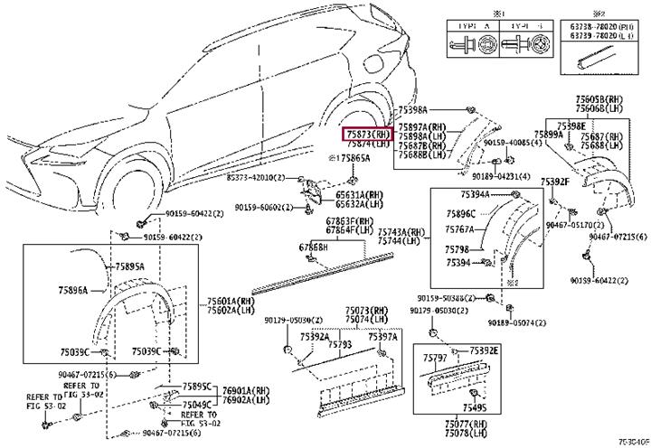 7587378010 Toyota Molding