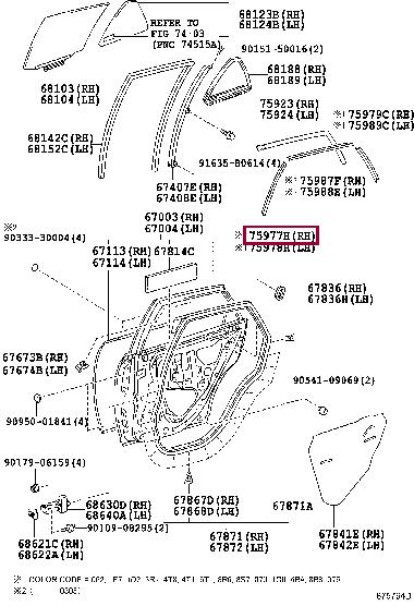 7597748020 Toyota Auto part