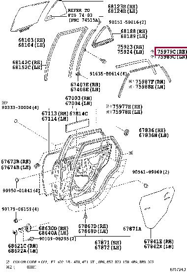 7597948010 Toyota Label