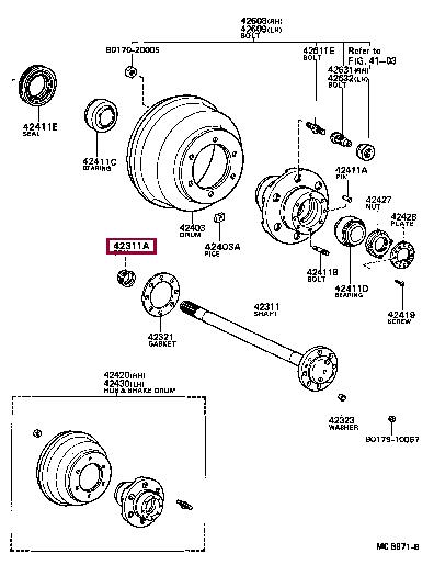 9031040001 Toyota SHAFT SEALS SINGLE
